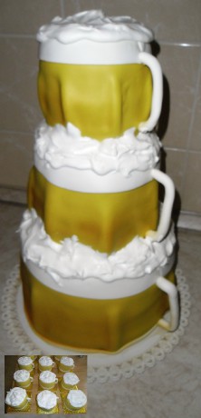 Pivová svadobná+mini tortičky