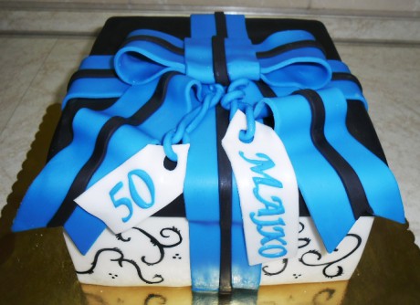 Darčeková krabica-modrá