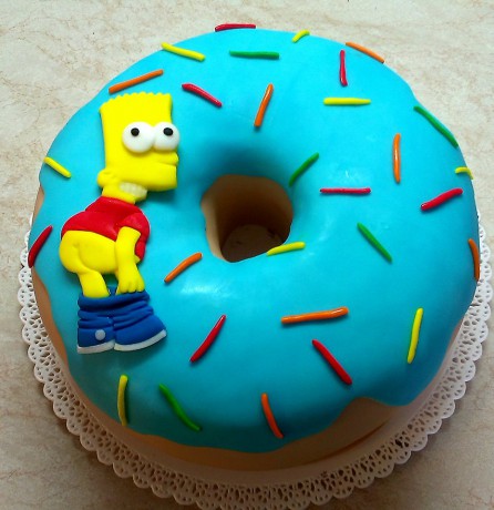 Bart simpson -donut